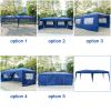 20''x10''(3 x 6m) Four Windows Practical Waterproof Folding Tent Blue XH