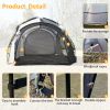 Easy Beach Tent 12 X 12ft Pop Up Canopy UPF50+ Tent with Side Wall, Ground Pegs, and Stability Poles, Sun Shelter Rainproof, Waterproof for Camping Tr