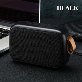 Wireless Bluetooth Speaker Mini Subwoofer Support TF Card Small Radio Player Outdoor Portable Sports Audio Support 16GB (Color: B02-Black)