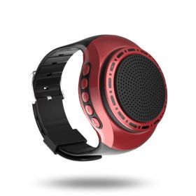 New Watch Bluetooth Speaker Outdoor Portable Display Hands-free Call FM Radio Function Supports TF Card Playback Caixa De Som (Color: U65)