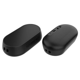 New portable Bluetooth speaker mini radio with FM radio (Color: Black)