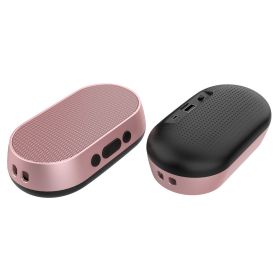 New portable Bluetooth speaker mini radio with FM radio (Color: Pink)