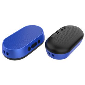 New portable Bluetooth speaker mini radio with FM radio (Color: Blue)