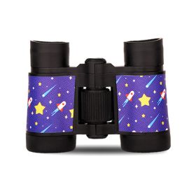 4X30mm Kids Binocular Telescopes Children Educational Folding Telescope Outdoor Bird Watching Optics Telescope Christmas Gift (Color: Sky-D)